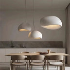 Nordic Wabi Sabi Pendant Light G9 Handmade Polystyrene Chandelier White Grey 90-260V