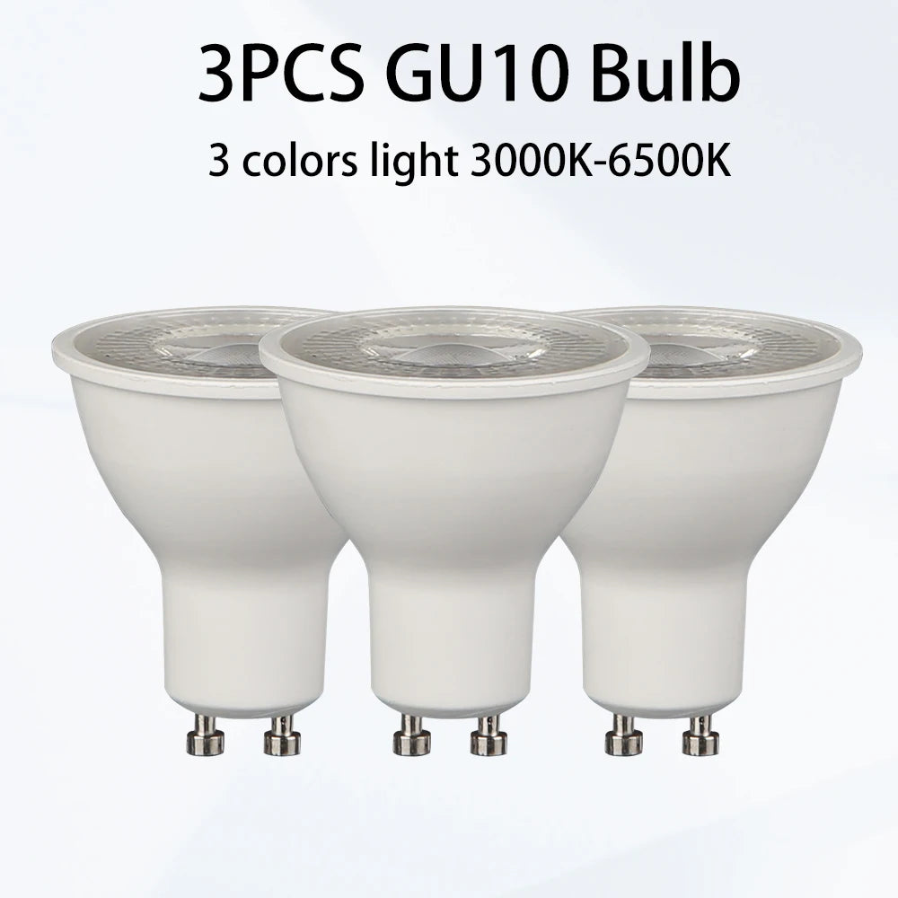 GU10 LED Track Spotlight Surface-Mounted Ceiling Lamp AC 90-260V 10-15m² Kitchen Dining