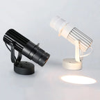 Surface-Mounted COB LED Spotlight 10W 20W 30W 40W 90-100lm/W AC 85-265V Black 3-Color