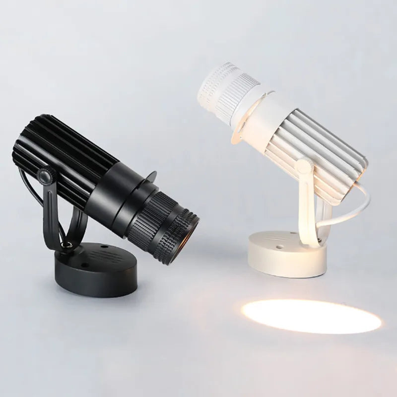 Surface-Mounted COB LED Spotlight 10W 20W 30W 40W 90-100lm/W AC 85-265V Black 3-Color