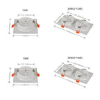 Dimmable Square Ultra-Thin LED Downlight 7W 12W 14W 15W 18W 30W 36W Samsung 60° CRI 85+