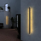 Modern LED Outdoor Wall Light IP65 Waterproof Black 9W–90W Dimmable Porch Garden