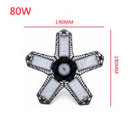 Deformable LED High Bay Bulb 80W 100W 200W 250W E26 E27 E39 E40 B22 360° 130lm/W 6000K