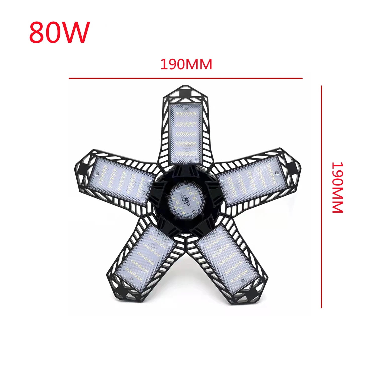 Deformable LED High Bay Bulb 80W 100W 200W 250W E26 E27 E39 E40 B22 360° 130lm/W 6000K