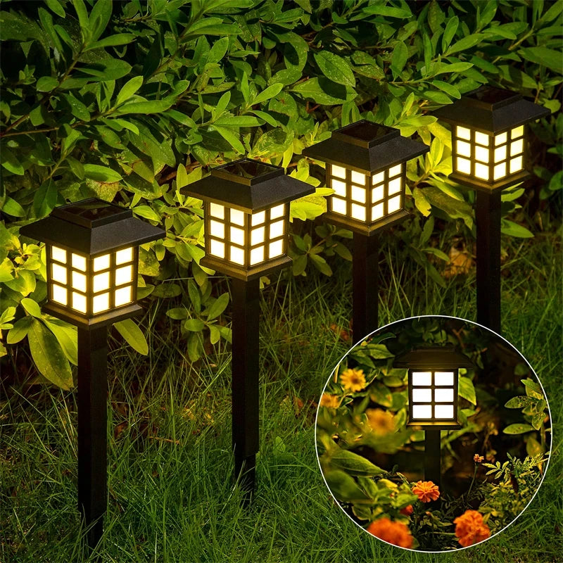 Solar LED Garden Pathway String Lights Waterproof 5m