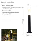 IP65 LED Garden Lawn Lamp 7W 10W 12W Die-Cast Aluminum AC 110-220V Warm Natural Cool White