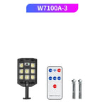 Solar LED Street Light PIR Motion Sensor 3 Modes Remote Control IP65 ABS 6V 5W Panel 4 to 8 Panel Configurations Garden Courtyard