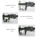 Mini COB LED Recessed Downlight 3W 270lm IP44 Dimmable 30mm Cutout Aluminum AC 85-265V Cabinet Showcase Spotlight