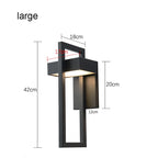 IP65 LED Outdoor Wall Sconce 10W Baked Aluminum Black Retro Vintage AC 96-240V Garden Porch Street Light 2-year Warranty