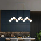 Modern Multi-Head Ironware Acrylic Pendant Chandelier 7-19 Heads 45-95W AC 90-265V