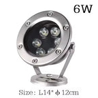 IP68 LED Underwater Pool Light 3W-24W DC 24V 180° RGB Remote Stainless Steel Tempered Glass