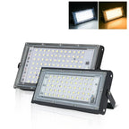 50W 100W IP65 LED Flood Light SMD2835 CRI 85+ 180° AC 110-220V Warm Cool White Aluminum