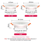 Ultra-Thin COB LED Recessed Downlight 5W 7W 9W Epistar 60° CRI 85+ AC 110-240V