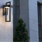 IP65 LED Outdoor Wall Sconce 10W Baked Aluminum Black Retro Vintage AC 96-240V Garden Porch Street Light 2-year Warranty