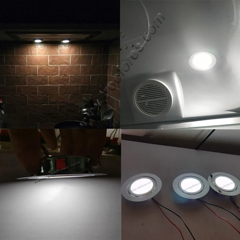 IP65 Mini Slim LED Recessed Downlight DC 12V 24V 3W 5W SMD 2835 304 Stainless Steel