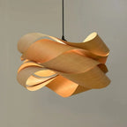 Southeast Asian Handmade Bamboo Wood LED Pendant Light E26 60W Max D45cm Adjustable Cord AC 110-240V Bedroom Dining Room Hotel