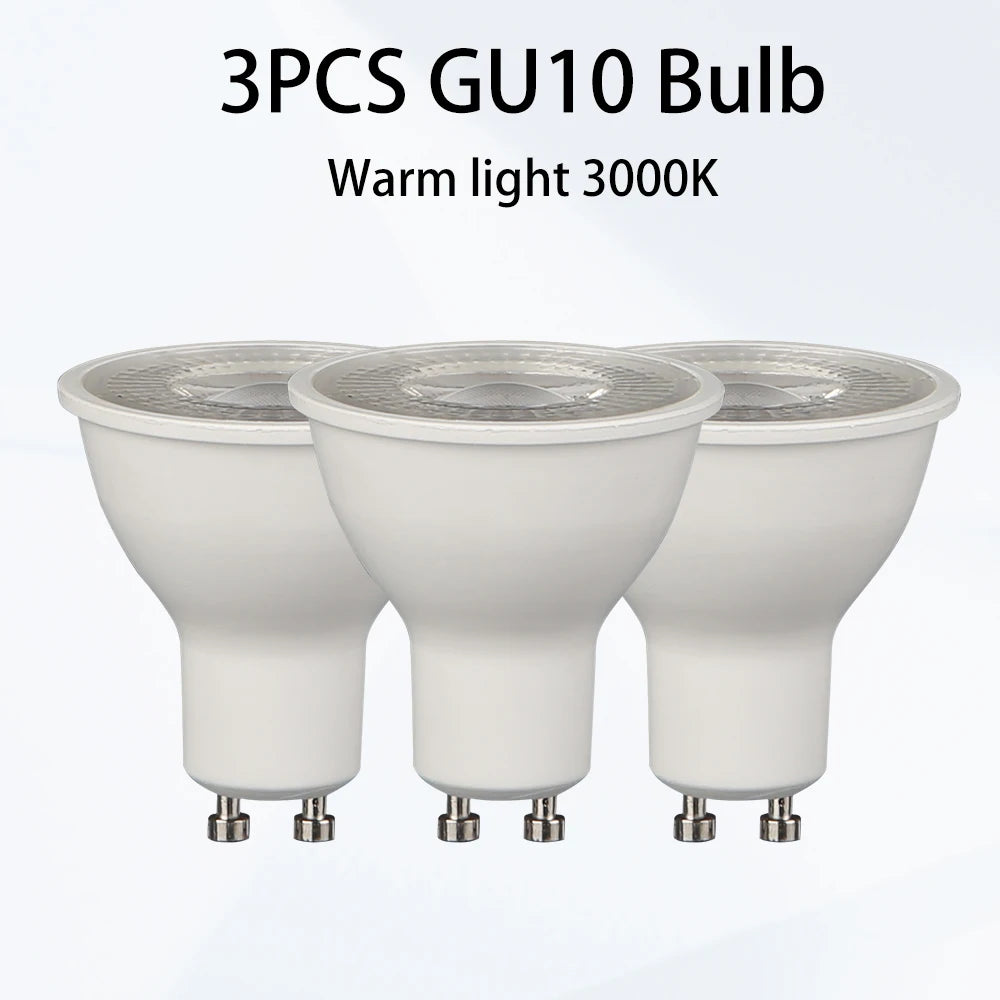 GU10 LED Track Spotlight Surface-Mounted Ceiling Lamp AC 90-260V 10-15m² Kitchen Dining