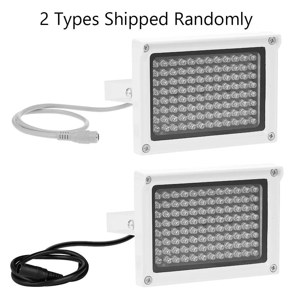 96-LED 850nm IR Infrared Illuminator 12W 10-60m CCTV Night Vision IP65 Auto DC 12V Aluminum