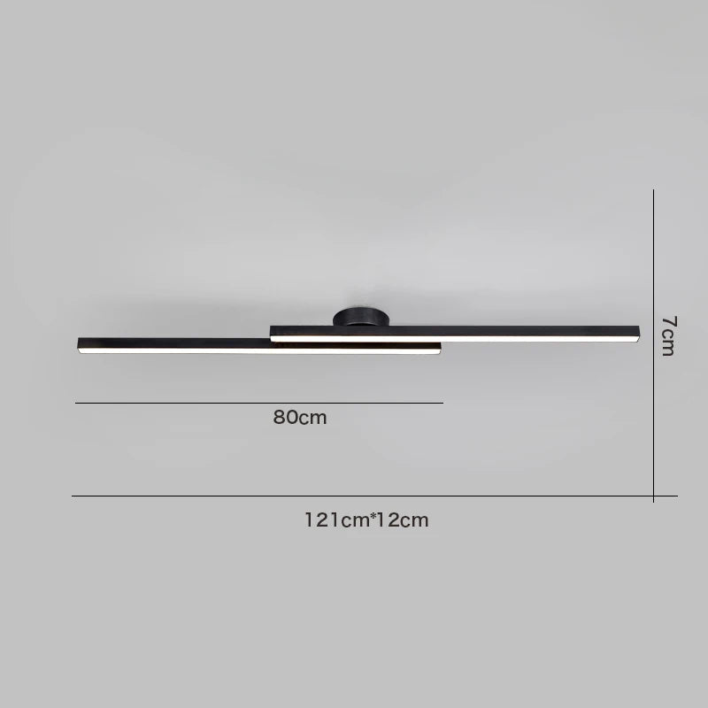 Modern LED Ceiling Light 3-Color Switch Remote Dimmable Black White Gold AC 90-260V