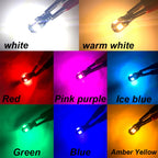 T10 W5W 194 LED Bulb Canbus 8-SMD5730 600lm 2W 360° DC 12V White Amber Blue Red 10-20 Pack