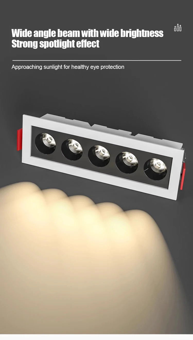 Modern Rectangle LED Ceiling Downlight Recessed Light