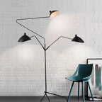 3-Arm Tripod LED Floor Lamp E26 Art Deco Iron Copper Bronze Remote Control Dimmable AC 90-260V Adjustable Spider Standing Lamp Bedroom Living Room
