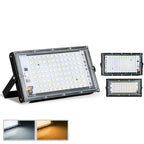 50W 100W IP65 LED Flood Light SMD2835 CRI 85+ 180° AC 110-220V Warm Cool White Aluminum