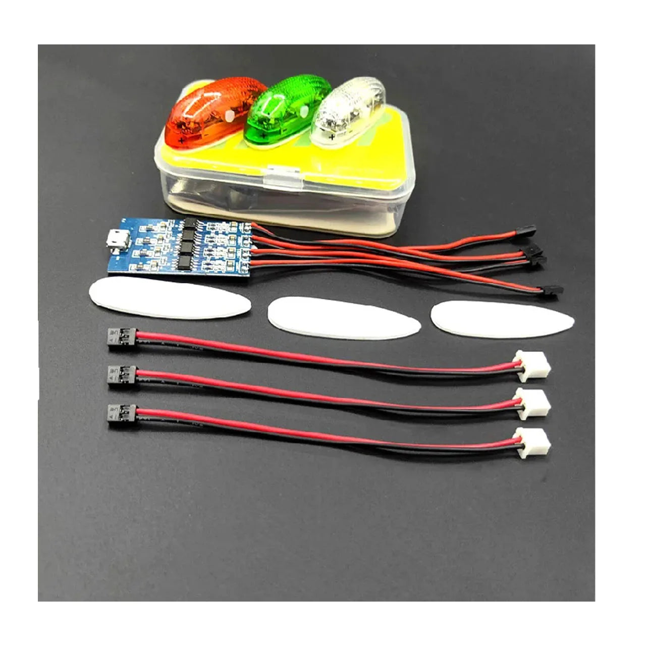 ZMR RC Navigation LED Light 4 Modes Rechargeable Li-Po 85mAh 5g 47mm Airplane Drone