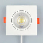 Ultra-Thin LED Recessed Downlight 3W 5W 7W 9W 12W Epistar Round Square AC 110-245V 30,000hr