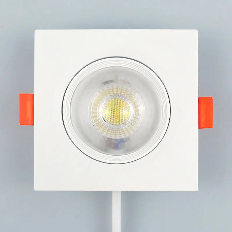 Ultra-Thin LED Recessed Downlight 3W 5W 7W 9W 12W Epistar Round Square AC 110-245V 30,000hr