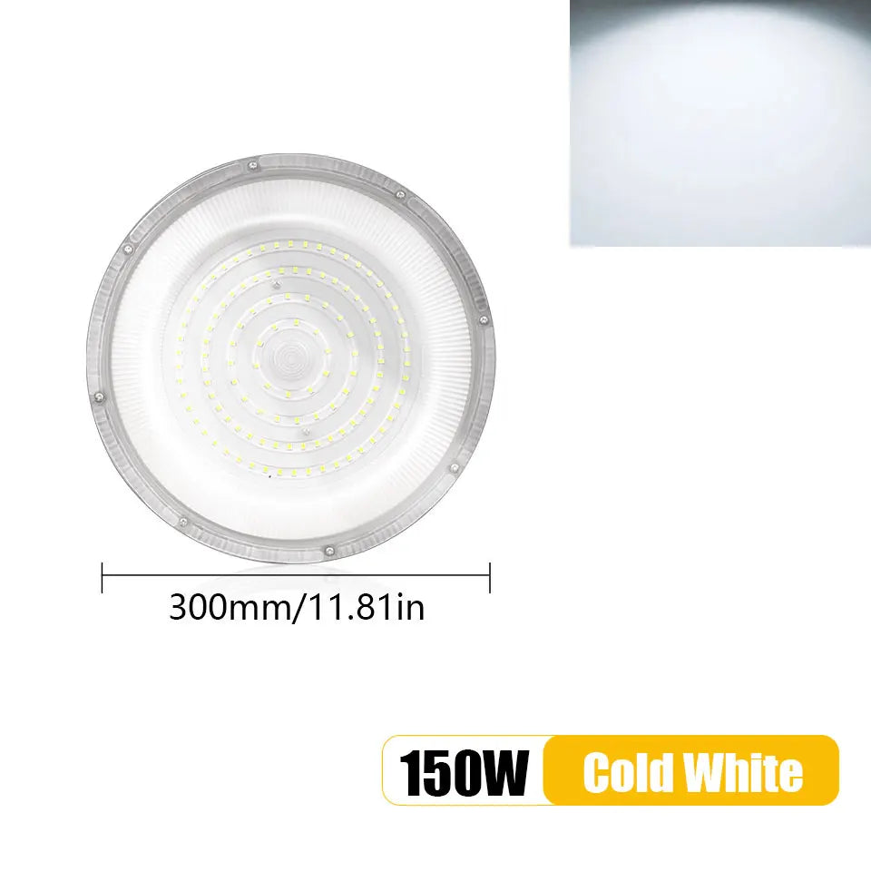UFO LED High Bay Light 50W 100W 150W 200W 300W 400W 500W 600W IP66 AC85-265V 6500K