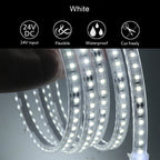 IP67 LED Strip Light 120 LEDs/m SMD2835 9-13W/m CRI 80+ DC 12V 24V 3-Color Waterproof