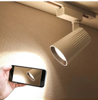 Dimmable COB LED Track Light 7W 12W 15W 20W 30W 40W 100lm/W Multi-Angle AC 110-240V Black White
