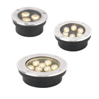 IP67 LED Underground Ground Light 2W 6W 10W 12W 18W SMD 3030 Stainless Steel Die Cast Aluminum 30 Degree AC 85-265V or DC 12-24V Warm White Cool White