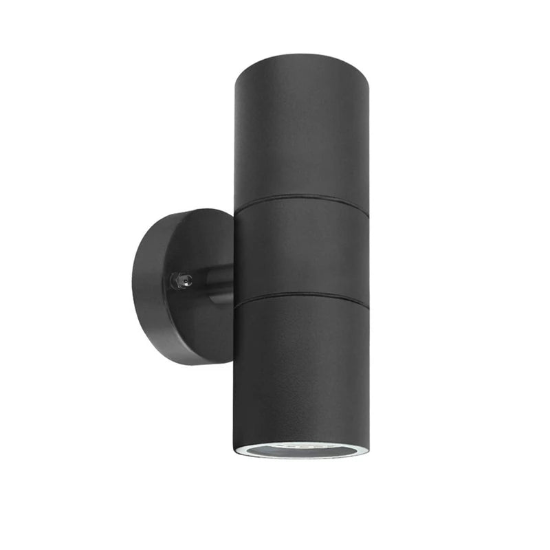 IP65 GU10 Outdoor LED Wall Lamp 10W 600lm Up Down Dual Light Stainless Steel 85-265V