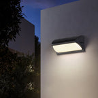 20W IP65 LED Outdoor Wall Lamp Radar Motion Sensor 3-6m AC 85-265V Black ABS Porch Garden