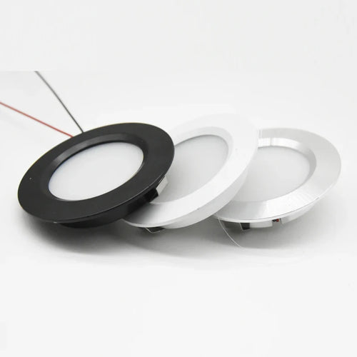 3W Mini LED Recessed Spotlight D68mm 55mm Cutout 120° CRI 80 IP52 DC 12-24V Aluminum