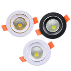 Dimmable Mini COB LED Recessed Downlight 3W 5W Epistar 45° CRI 85+ 95-110lm/W AC 85-265V