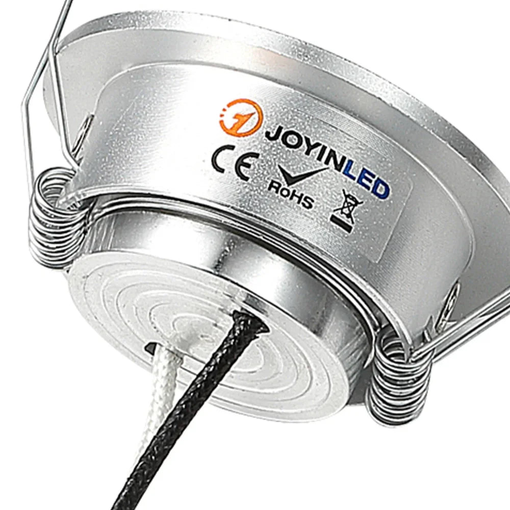 10-Pack 3W Mini LED Downlight AC 85-265V White Black Silver Gold Driver Included