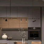 Nordic Designer LED Chandelier Pendant Light Black Iron Flush Mount Dining Room Kitchen Bar Table AC 90-260V