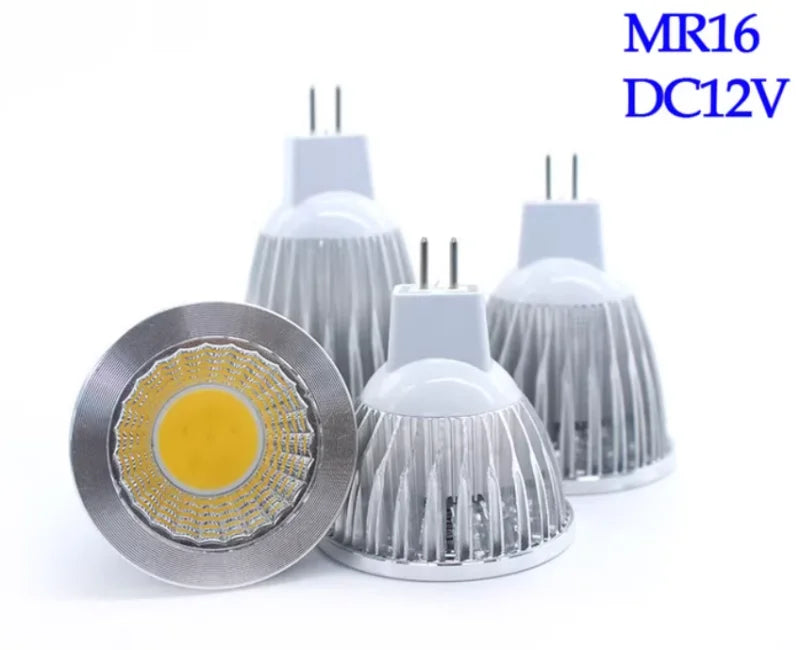 10-Pack COB LED Spotlight 5W 7W 9W GU10 MR16 E27 E14 CRI 85+ 90lm/W 60° AC 85-265V 3-Color