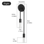 Nordic Minimalist G9 Wall Lamp Iron Black Gold Up Down Touch Switch AC 90-260V 2-Light
