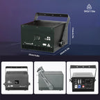 RGB Laser Scanning Projector 6W 8W 10W 12W 30K Galvo ILDA DMX512 APP RJ45 AC 110-220V Stage