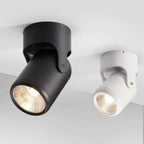 Dimmable 360-Degree Rotating COB LED Surface Downlight 10W 15W 85-265V Black White