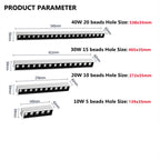 Dimmable Epistar COB LED Recessed Downlight 10W-40W CRI 90+ 24° 30° 45° AC 85-265V