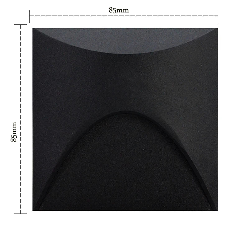 3W IP65 LED Recessed Stair Step Light AC 100-240V Sand White Black Gray 50,000hr Wall Lamp
