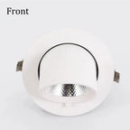 360-Degree Adjustable COB LED Recessed Downlight 10W 20W 30W 40W AC 85-265V Gimbal