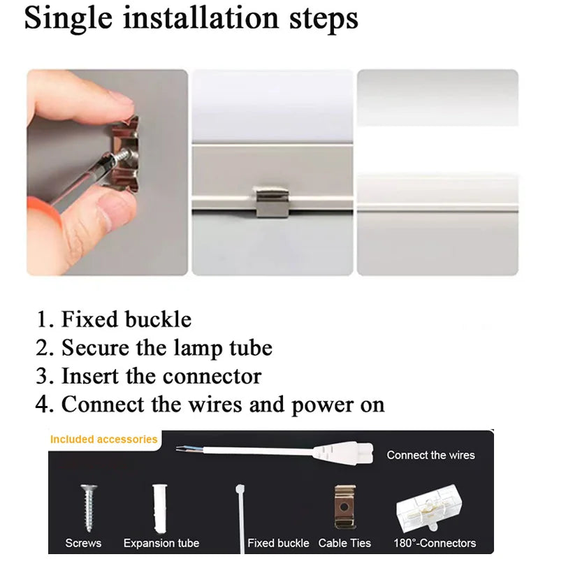 T5 LED Tube Light 10W 440mm 575mm 240° Cool White AC 121-240V Ceiling Kitchen Garage