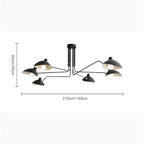 3-Arm Tripod LED Floor Lamp E26 Art Deco Iron Copper Bronze Remote Control Dimmable AC 90-260V Adjustable Spider Standing Lamp Bedroom Living Room