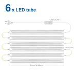 T8 LED Bar Tube Light 25W 50cm 270-Degree SMD2835 Cabinet Kitchen Showcase 110-220V 1-6 Pack